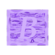 (B) 1 Piece.stl Rustic Picture Frame Alphabet