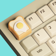 breadsimple.png Breakfast Keycap - Bread, Egg, Cheese! (Cherry MX)