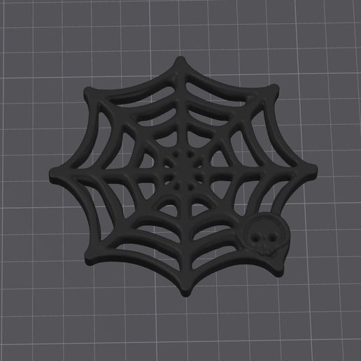 SpiderWeb halloween Coaster set 3D model