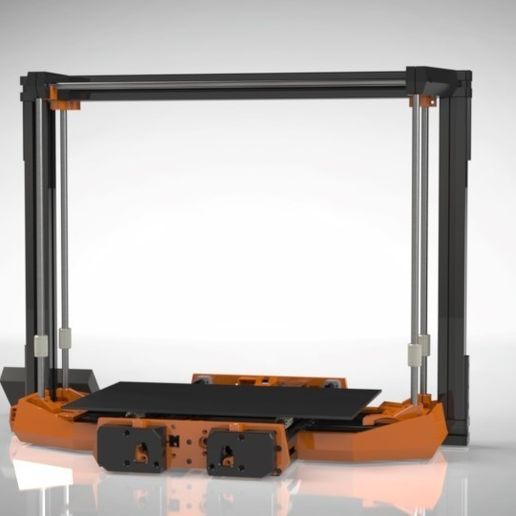 Black Evo XL face arrière.jpg Download STL file Black Evo Upgrade for Dagoma Ultimate and Discoeasy 200 • 3D printer design, tonykaige00