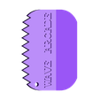 wavearcadewaxcomb.stl Free STL file WAVE ARCADE Surfboard Wax Comb・3D print design to download, WAVEARCADE