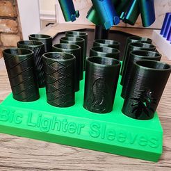 20230820_145612.jpg STL file Bic Lighter Sleeve Display Tray・3D printer model to download
