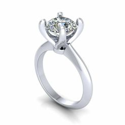 1.jpg STL file Tiffany Solitaire Wedding Ring R11・3D print object to download