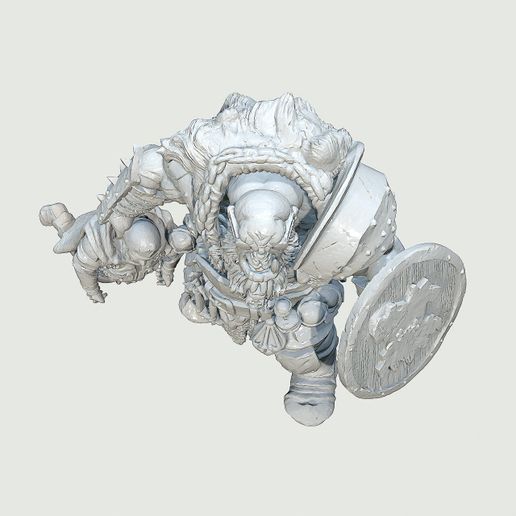 👹 Ogre Corpse Hauler - Brutal Mercenary Giant - Grimdark Mordheim
