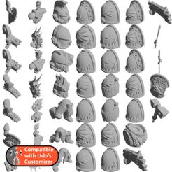 folder.jpg Free 3D file Remix of various Fire Lizards bits for Udo's Customizer・3D printable object to download