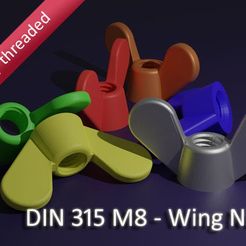 wingnut.jpg Free STL file M8 Wing Nut・3D printing model to download, sui77
