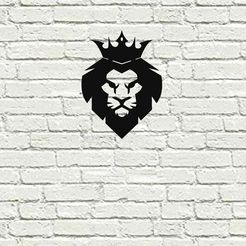 on wall.JPG Lion 3D Wall art