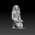 hat1.jpg Kneeling Statue of Hatshepsut 3d model for 3d print