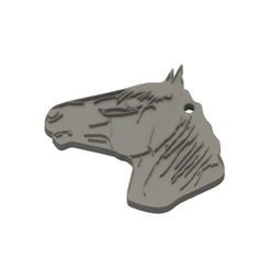 LlaveroCaballo1.png STL-Datei Schlüsselanhänger Pferd - Schlüsselanhänger Pferd herunterladen • Modell zum 3D-Drucken, FUS3D
