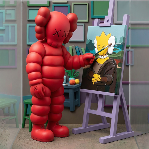 🥳 Kaws What Party The Artist Kimpsons・ STL File for 3D printing・Cults