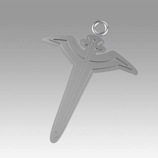 Hakkenden Eight Dogs of the East Cosplay Necklace - 3D model önizlemesi