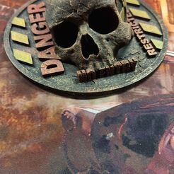 PSX_20230108_005209.jpg STL file Skull on Danger・Design to download and 3D print