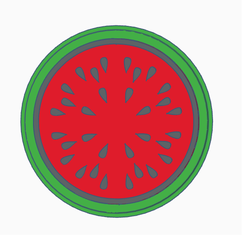 Sin-título1.png Archivo STL Posavasos sandia・Diseño de impresión en 3D para descargar
