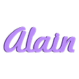 Alain v1.stl First name for wedding, birthday, anniversary, party seating plan