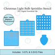 Etsy-Listing-Template-STL.png Christmas Light Bulb Sprinkles Stencil | Laser or 3D Printed, Decorating Stencils | Digital Download STL & SVG Files