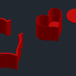 23.png STL file heart flowerpot mold・3D printing design to download
