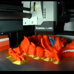 DRAGON MUSHU DE MULAN - NO SOPPORTS - PRIN - IN PLECE