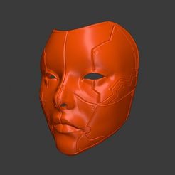 Omassyx.jpg Free STL file Geisha japanese mask・3D printing template to download