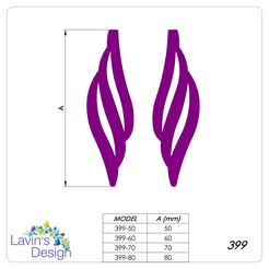 399-00.png Файл STL РЕЗАК ДЛЯ ПОЛИМЕРНОЙ ГЛИНЫ / УНИКАЛЬНАЯ ФОРМА / 4 РАЗМЕРА / 8 РЕЗАКОВ / LED399・Модель для загрузки и печати в формате 3D