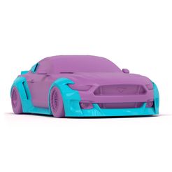 30_2.jpg 3D file Clinched Flares 2015 Mustang body kit・Model to download and 3D print