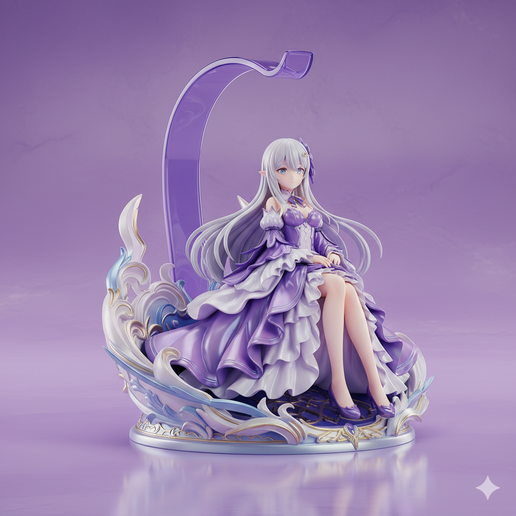 anime desk decor Creative Print headset stand headphone holder 3D Printable Model STL anime collectible decor for DIY Projects