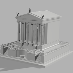 Temple-of-Caesar-2.png Файл OBJ Храм Цезаря на Форуме в Риме・Дизайн для загрузки и 3D-печати