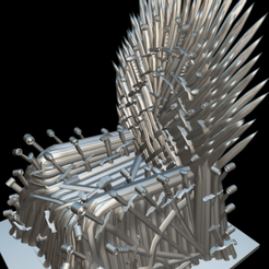 Screenshot_2019-09-09 Trono de hierro - Download Free 3D model by MundoFriki3D ( MundoFriki3D)(8).png STL-Datei Iron Throne kostenlos・Vorlage für den 3D-Druck zum herunterladen