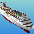 6.png CARNIVAL IMAGINATION cruise ship 3d printable model