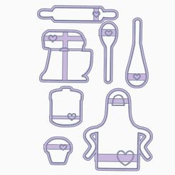 48785961092aa79e448cf6bf5b778aed.jpg Fichier STL Set x 7 Découpeurs de biscuits Fête des Mères MOm Fête des Mères MOm Fête des Mères Cookies Cookies・Design à télécharger et à imprimer en 3D