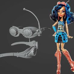 STL file REPLACEMENT BAG / HANDBAG FOR CLEO DE NILE BASIC WAVE 1 MONSTER  HIGH 👜・3D printable design to download・Cults