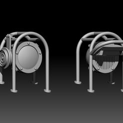 ZBrush-Document1.jpg Fichier STL T-72/90 Lumières + garde-fous・Objet imprimable en 3D à télécharger