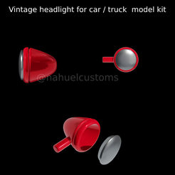 Proyecto-nuevo-2023-08-25T141351.505.png Fichier STL Phare vintage pour voiture / camion en kit・Plan à imprimer en 3D à télécharger