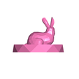 LowPolyRabbitGeometricRingDish3DImage3.png Lowpoly Rabbit Geometric Ring Dish