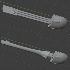 Armes_motojet.jpg Télécharger fichier STL Weapon v0.1 for Epic Space elf Jetbike Proxy • Objet imprimable en 3D, Toad35