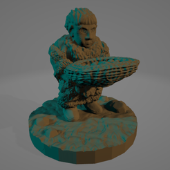 Young-Gatherer.png STL file Young Gatherer Miniature・3D printable model to download