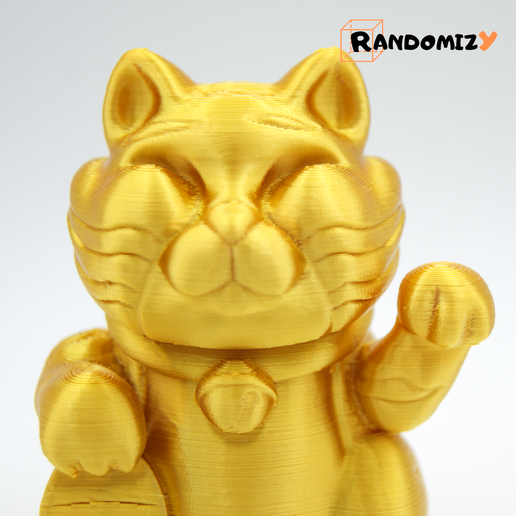 4.png Download file Maneki Tora - Lucky Tiger • 3D printer template, RandomizY