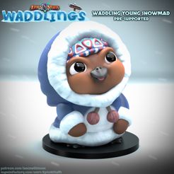 Waddling-Snowmad-1A-Col.jpg Waddling Snowmad 1A Miniature - Pre-Supported