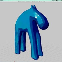 Blue_Cow-horse_figure.jpg Бесплатный STL файл CreativeTools.se - Handyscan 3D - Laser scanned - Blue Cow-horse figure・Дизайн для загрузки и 3D-печати