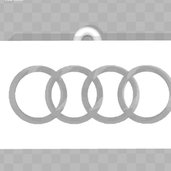 Capture Porte Clé Audi.PNG Fichier STL gratuit Porte Clé Audi・Objet à télécharger et à imprimer en 3D