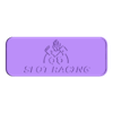 logo slot racing.STL Бесплатный STL файл Slot Racing 3D Aromur logo plate・3D-печатный объект для загрузки