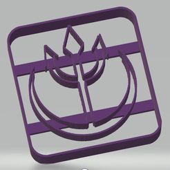 trident.jpg STL file TRIDENT COOKIE CUTTER・Model to download and 3D print