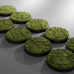 ovw.png STL-Datei 10x 40mm Sockel mit trockenem Boden v2 (+Toppers)・Modell zum Herunterladen und 3D-Drucken