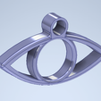 1pendentifeoeil.png STL file eye pendant・Design to download and 3D print