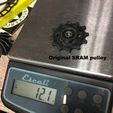 2017-12-03_17.38.26.jpg Free STL file SRAM 12t X-Sync pulley for 1x drivetrains・3D printing design to download