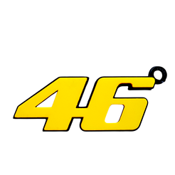 1.png STL file VALENTINO ROSSI 46 KEYCHAIN・3D printing design to download