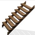 6.jpg STAIRS Wood 3D Building FENCE Shack LOPOLY MEDIEVAL CASTLE HOME HOUSE Building Shack LOW POLY STAIR STAIRS 3D MODEL