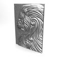 Leon 4 bas-relief .4.jpg Lion 4 bas-relief CNC