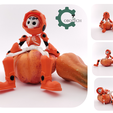 02.-Different-Angle-Views.png Cobotech 3D Print Articulated Robot Skeleton, RoboSkeleton, Articulated Toys, Halloween Decor