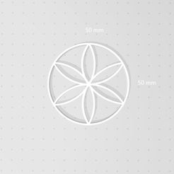 Hexafoil.jpg Archivo STL Símbolo Hexafoil, plantilla de geometría sagrada, rueda de margaritas, flor de 6 pétalos・Diseño de impresión en 3D para descargar, drakoniccreations