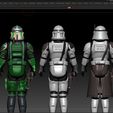 screenshot.505.jpg STAR WARS .STL The Clone Wars .OBJ Clone Commanders Bacara, Neyo, Gree 3d VINTAGE STYLE ACTION FIGURE.